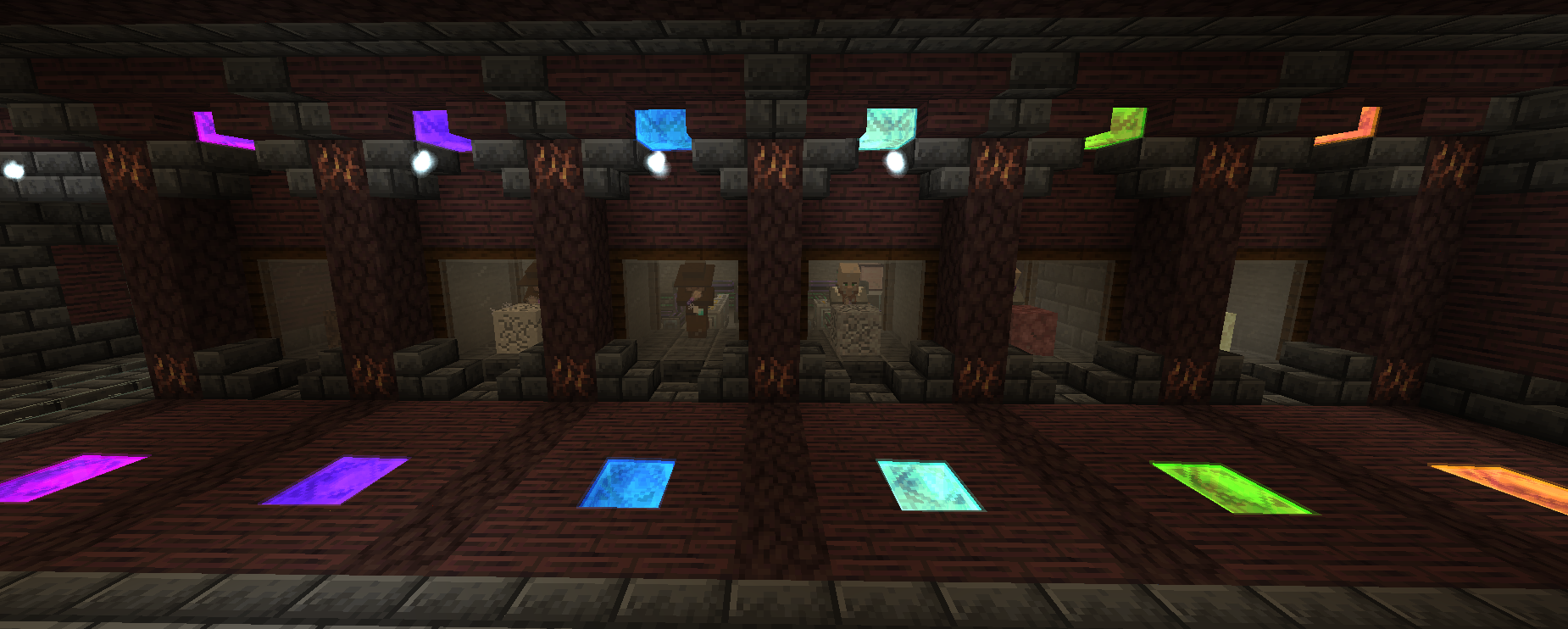 Villager sifting, fret not, they are being fed salmon dinners